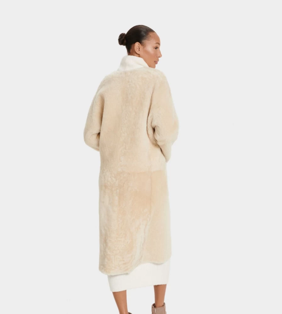 UGG Women's Mushroom Reversible Shearling Coat - Remy Dual-Sided Jacket