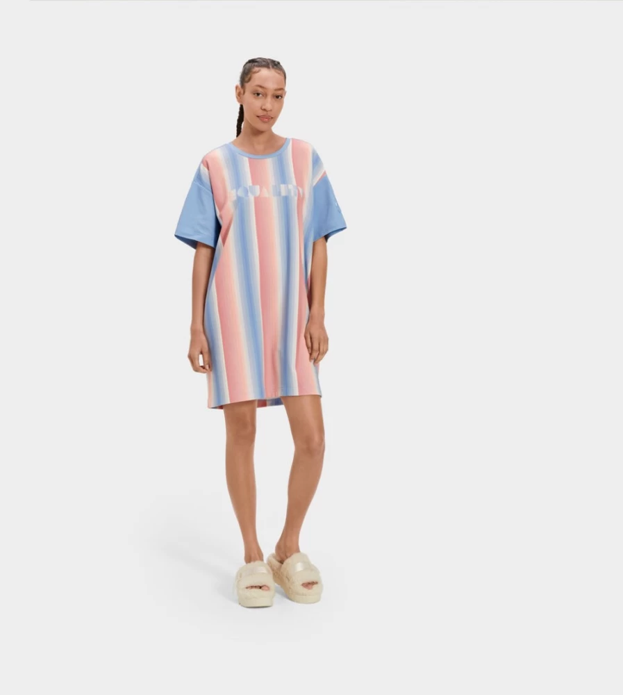 UGG All-Gender Pride Stripes Logo T-Shirt Dress