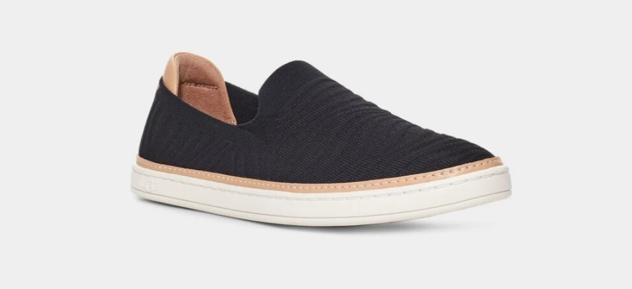 UGG Sammy Wavy Black Knit Boots for Women - Comfortable & Stylish Winter Footwear