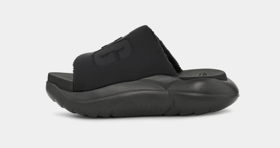 UGG Women's Black LA Cloud Slide Sandals