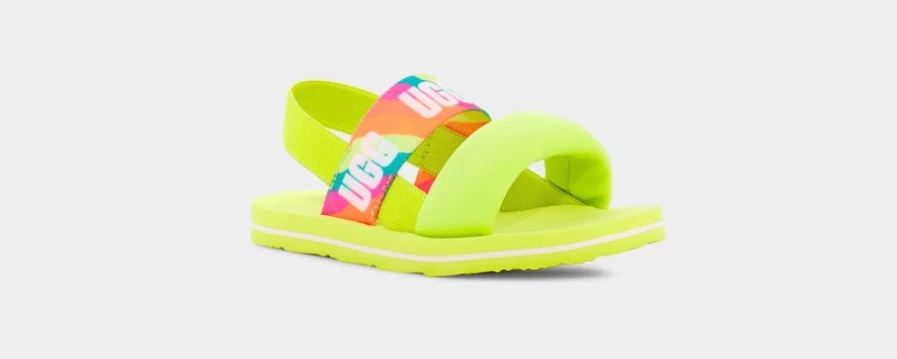 UGG Zuma Sling Toddler Sandals in Sulfur | Lightweight & Comfortable Kids Shoes