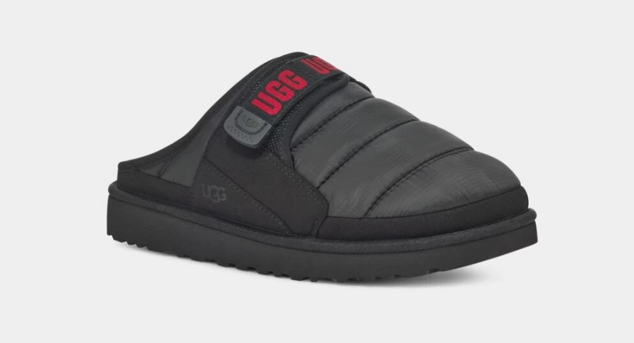 UGG Men's Dune Slip-On LTA Shoes in Black & Samba Red - Comfortable Casual Loafers