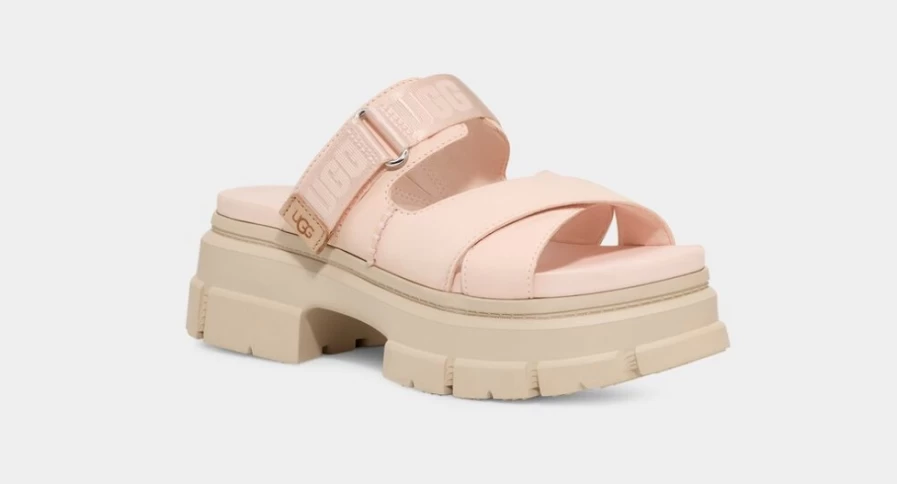 UGG Women's Ashton Slide Sandals in Rosy Beige | Comfortable Casual Slides