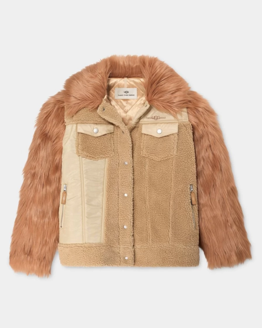UGG x Feng Chen Wang All-Gender Chestnut Short Jacket | Unisex Collaboration Outerwear