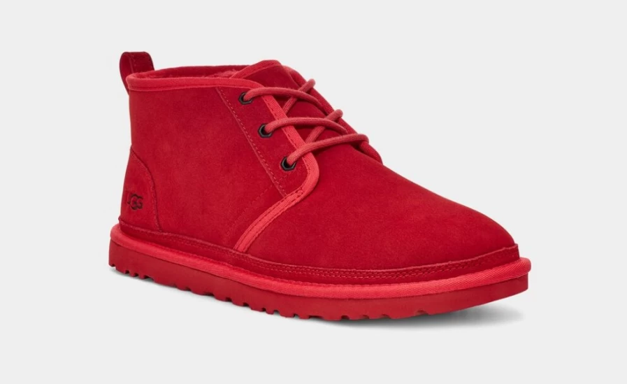UGG Neumel Boots for Men in Samba Red - Classic Chukka Style & Comfort